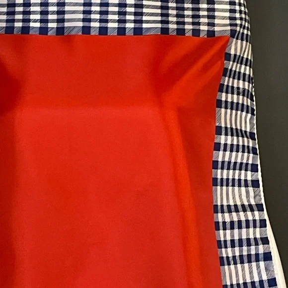 Super Cute Vintage Scarf Red Blue 23 In Sq Excellent Condition - Picture 5 of 7